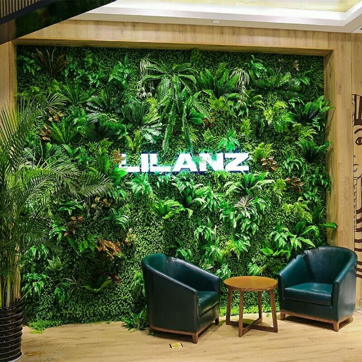仿真植物背景墙